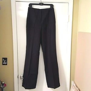 Tall pinstriped wool trousers